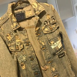 ZARA MEN “DO THE RIGHT THING “ DENIM JACKET